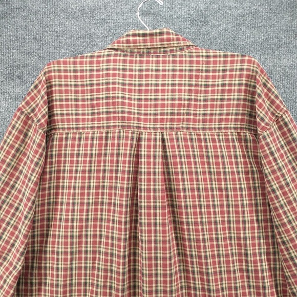 Wrangler Rugged Wear Men's Button-Down Shirt Multicolor Plaid XXL Distressed - Picture 9 of 15